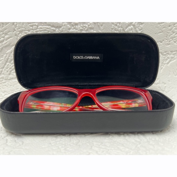 Dolce & Gabbana Opal Red Floral Print Eyeglass‎ Frame - Picture 3 of 11